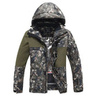 Women’s Floral Printed Snow Jacket and Bib Pants Winter Set