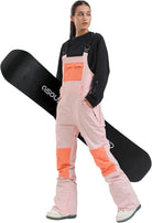 Womens Ski Bibs Snowboard Pants Snow Overalls Waterproof Windproof Winter Outdoor Sports