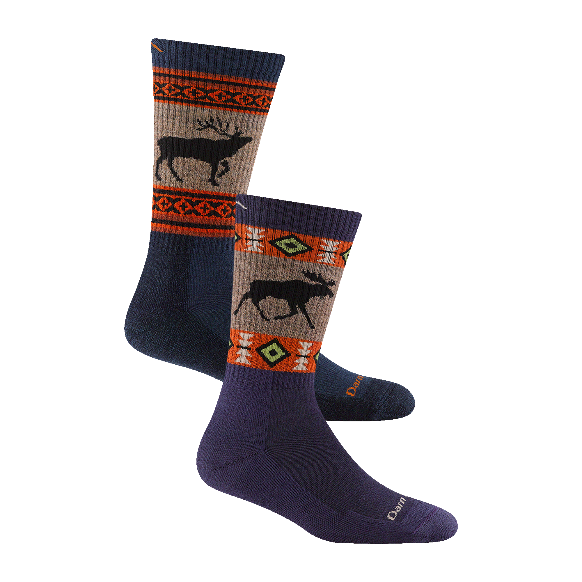 Men's and Women's Hiker Boot Sock 2-Pack Hiking Socks