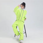 Women’s Retro One Piece Ski Jumpsuit Loose Fit Winter Suit