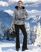 Women's Ski Jacket Snowboard Warm Winter Short Slim Snow Coat Jacket