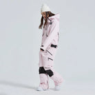 Women’s One Piece Hooded Ski Suit Winter Snowsuit Jumpsuit