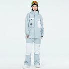 Women Outdoor Thick Snowsuits with Matched Snow Bibs