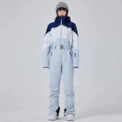 Women’s Hooded Winter Snow Jumpsuit One Piece Snowwear Suit