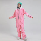 Women’s Retro One Piece Ski Jumpsuit Loose Fit Winter Suit