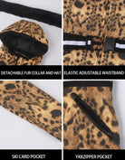 Women's Ski Jacket Snowboard Warm Winter Short Slim Snow Coat Jacket