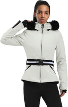 Women's Ski Jacket Snowboard Warm Winter Short Slim Snow Coat Jacket
