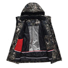 Women’s Floral Printed Snow Jacket and Bib Pants Winter Set