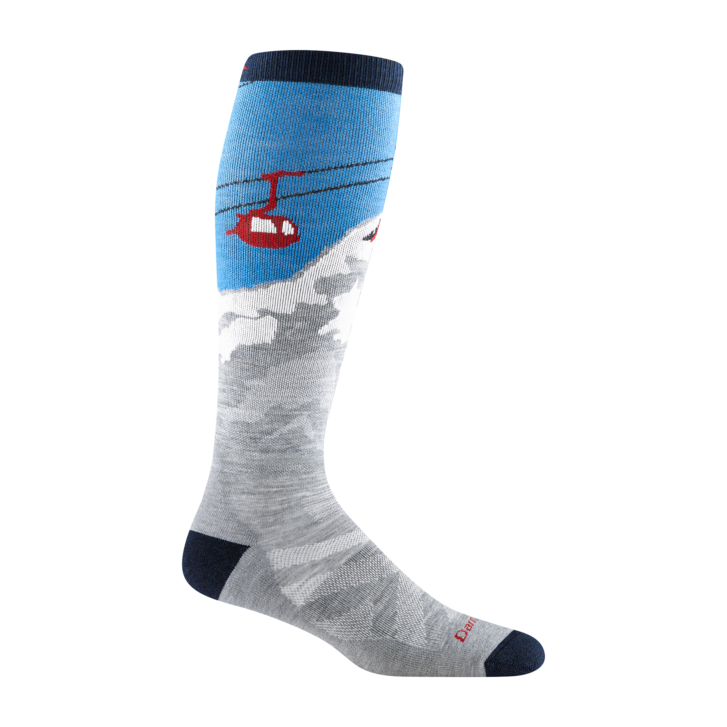 Darntough Men's Heady Yeti Over-the-Calf Midweight Ski & Snowboard Socks