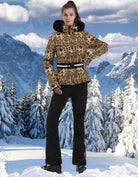 Women's Ski Jacket Snowboard Warm Winter Short Slim Snow Coat Jacket