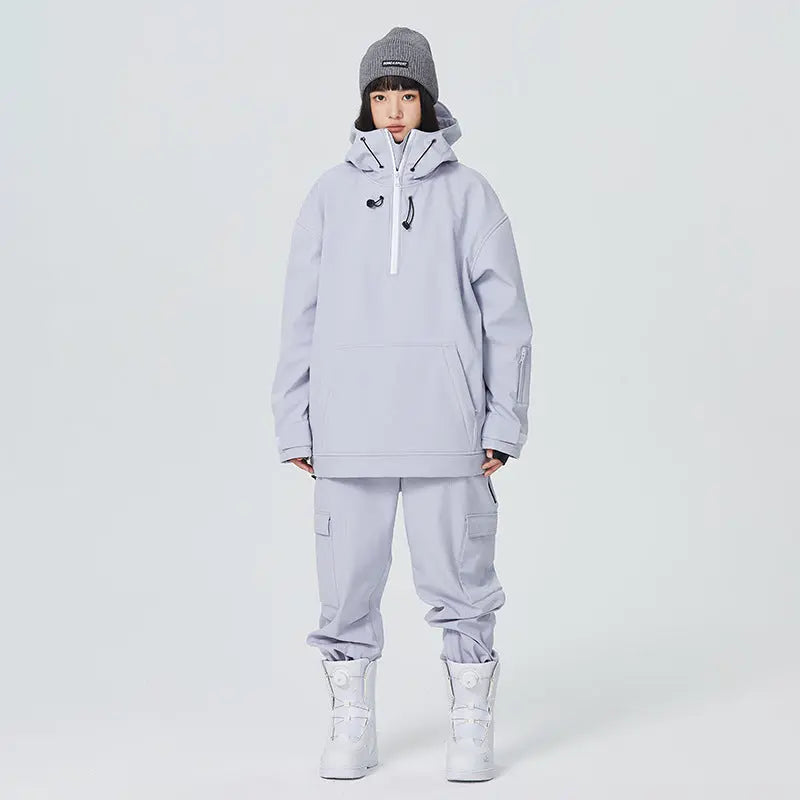 Women's 2 Piece Ski Set with Hoodie Jacket and Pants