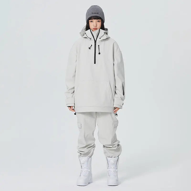 Women's 2 Piece Ski Set with Hoodie Jacket and Pants