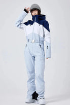 Women’s Hooded Winter Snow Jumpsuit One Piece Snowwear Suit