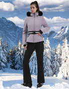 Women's Ski Jacket Snowboard Warm Winter Short Slim Snow Coat Jacket