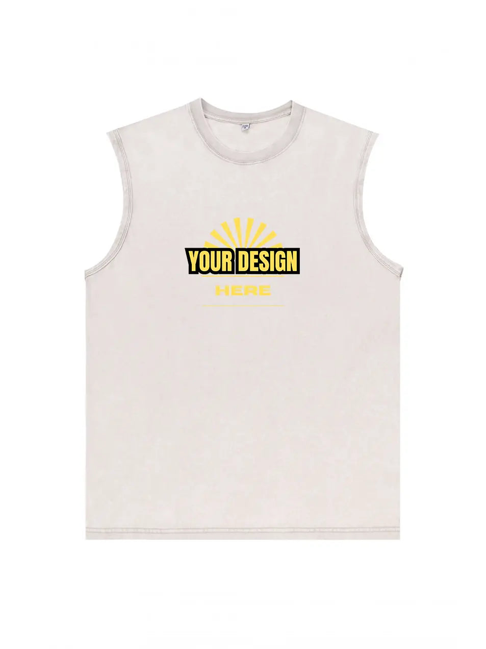 Custom Vintage Wash Cotton Vest 