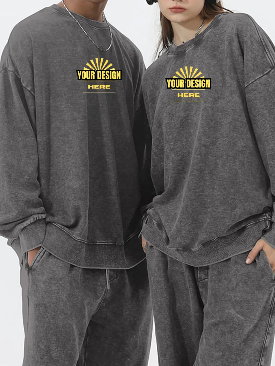 Personalized Vintage Wash Cotton Hoodie 