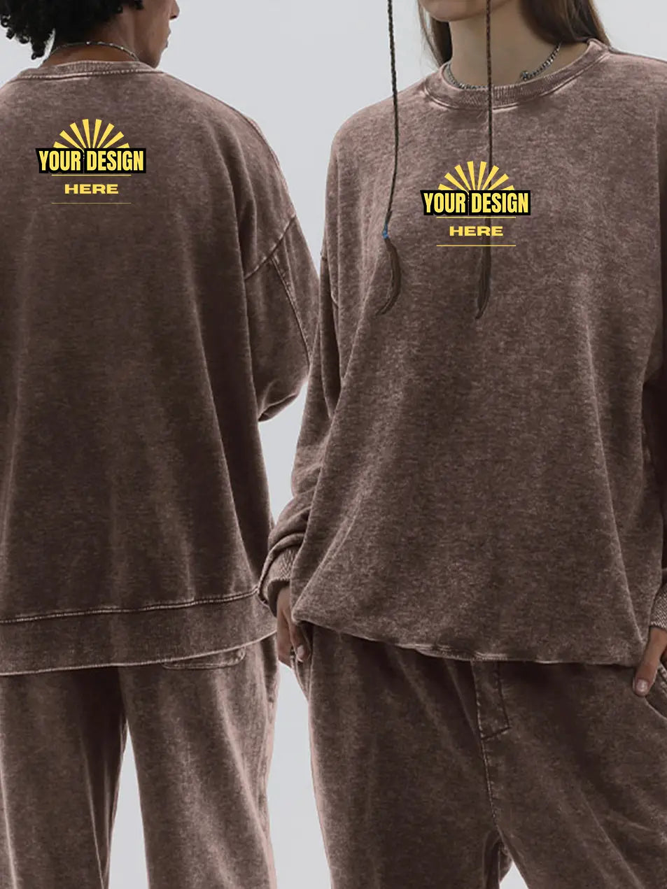 Personalized Vintage Wash Cotton Hoodie 