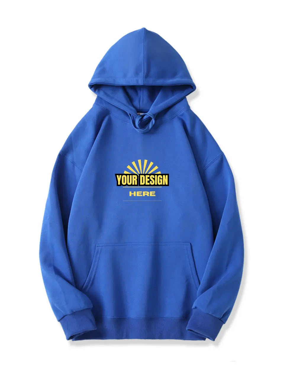 Custom Women's Casual Solid Color Pullover Hooded