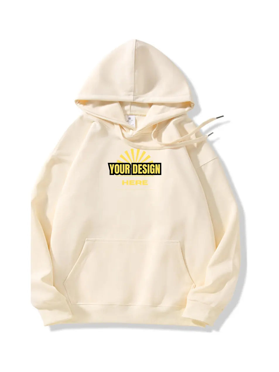 Custom Women's Casual Solid Color Pullover Hooded