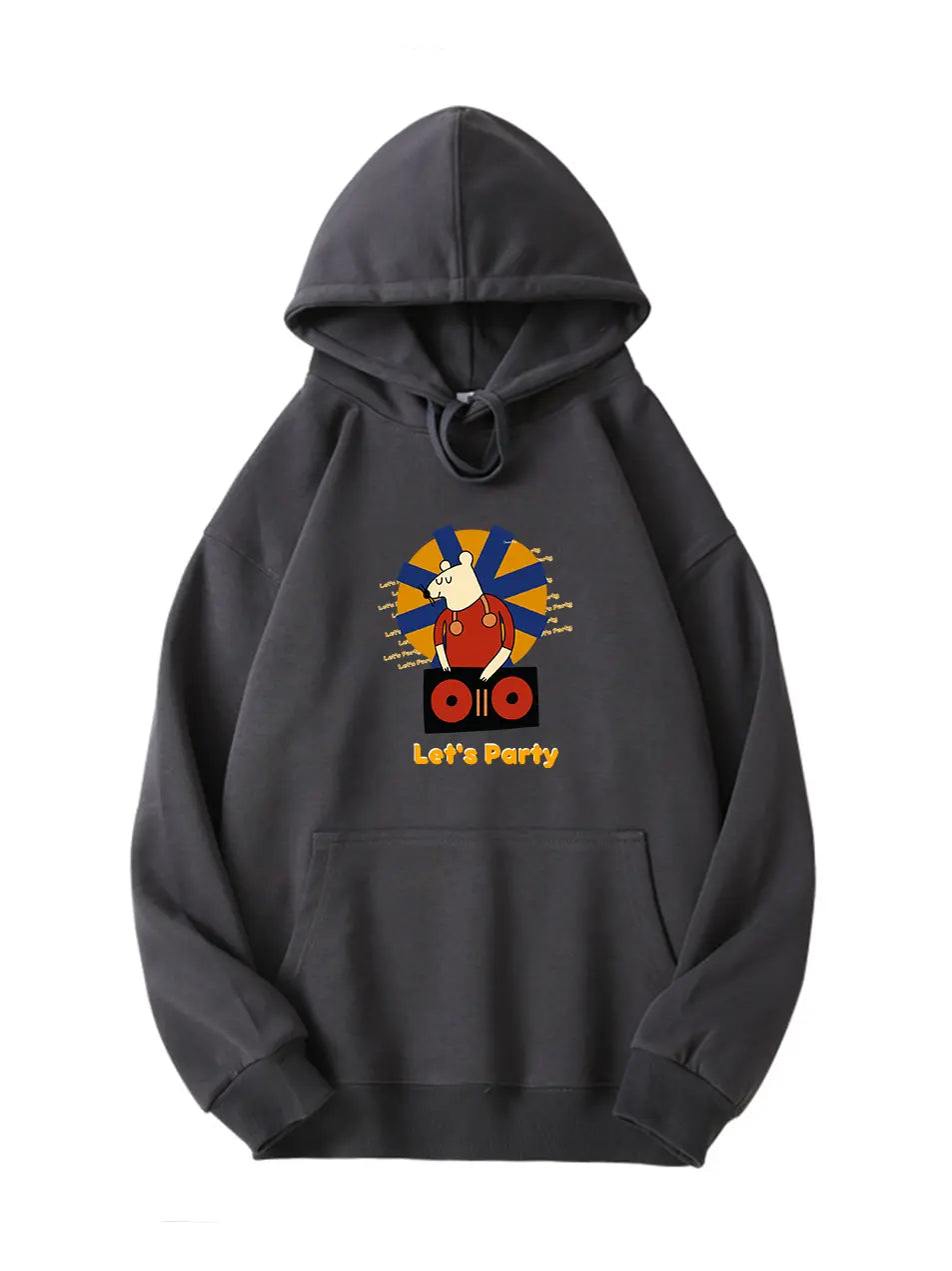 Let's Party Cartoon Mouse Music Hoodie for Holiday Emma Bridess