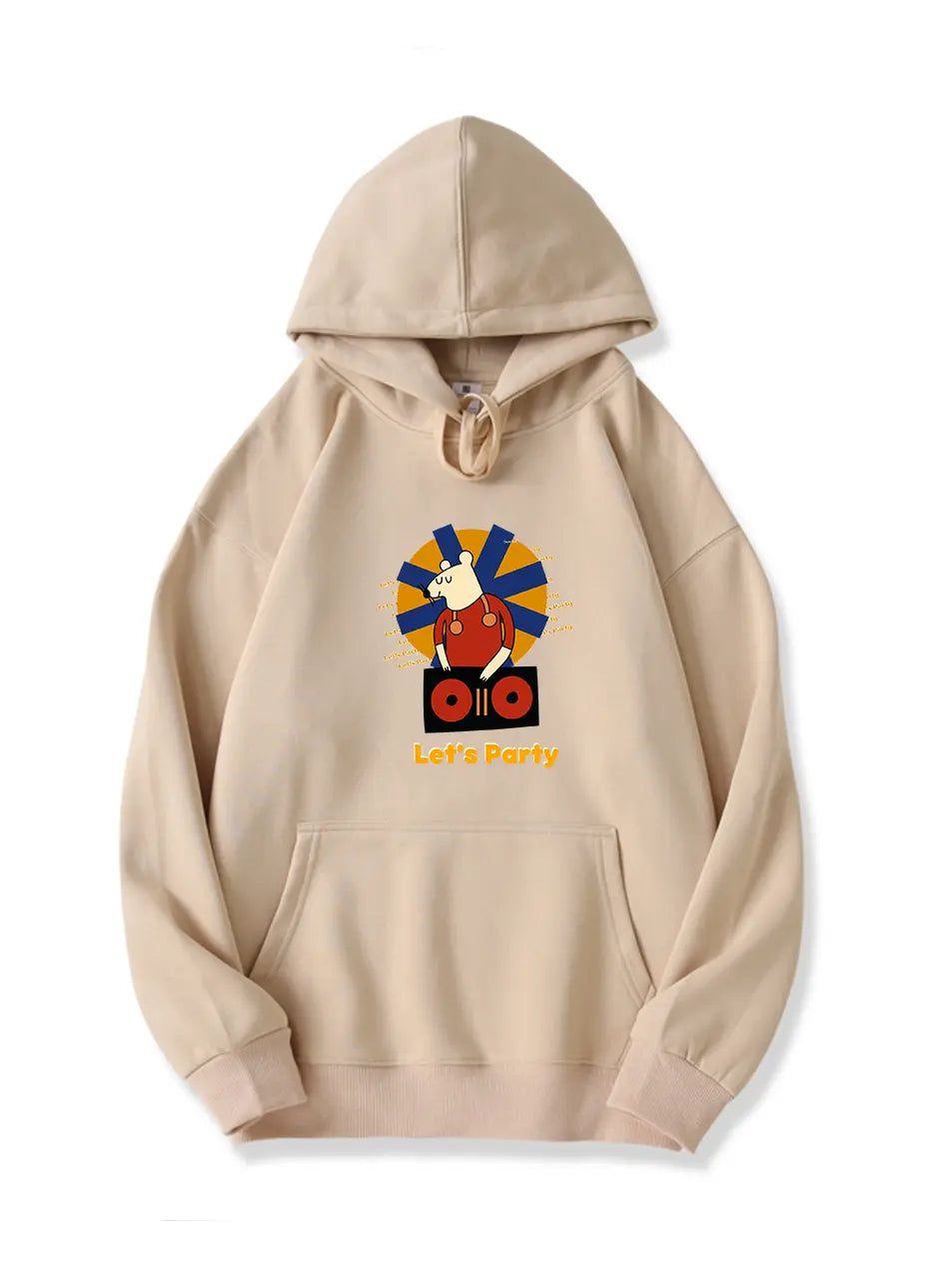 Let's Party Cartoon Mouse Music Hoodie for Holiday Emma Bridess