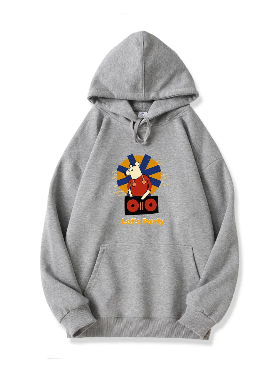 Let's Party Cartoon Mouse Music Hoodie for Holiday Emma Bridess