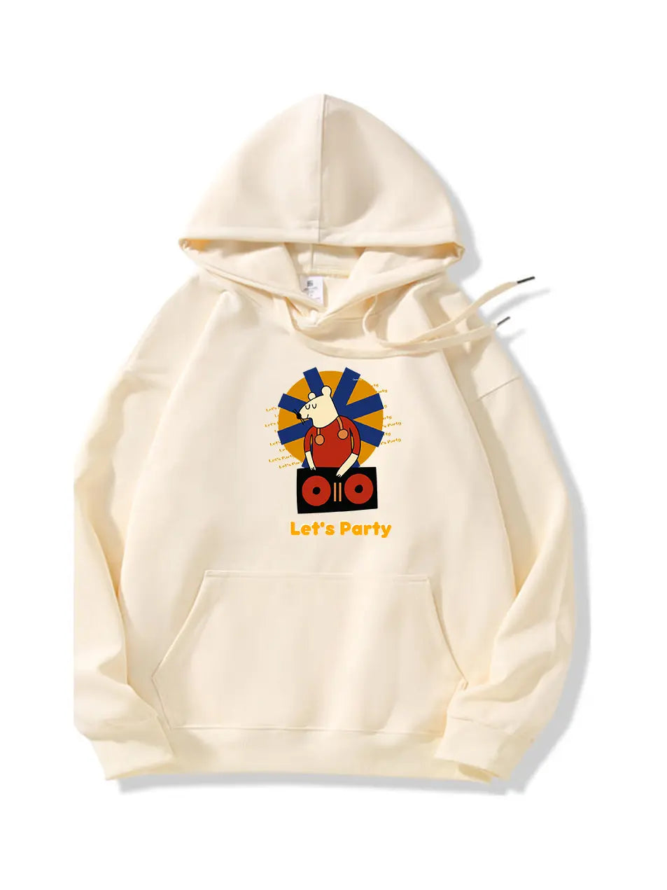 Let's Party Cartoon Mouse Music Hoodie for Holiday Emma Bridess