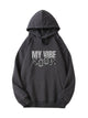 Y2K My Vibe Letter Printed 300g Cotton Hoodie Emma Bridess