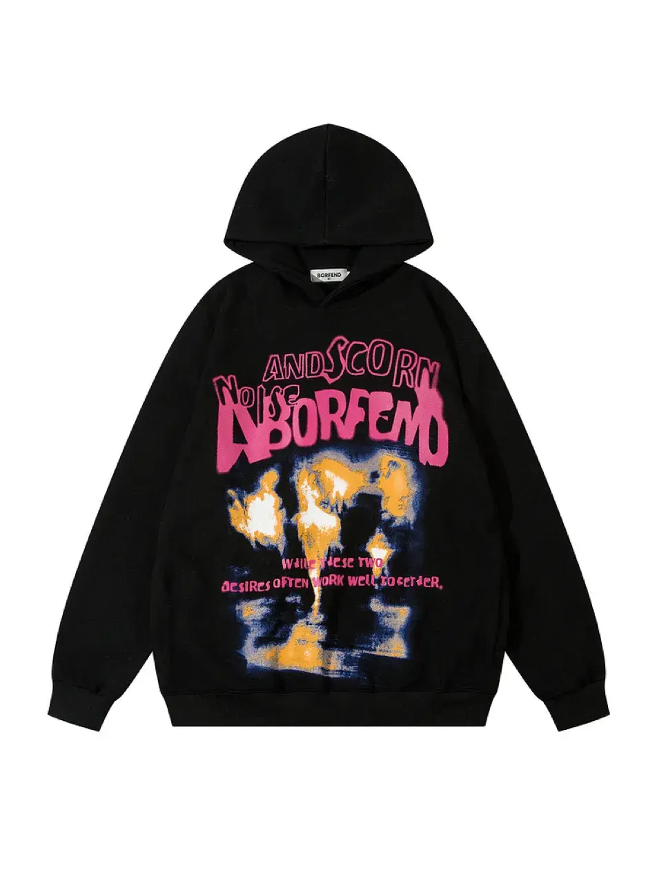 Letter graphic hoodie best sale