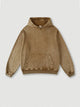 Washed Vintage Solid Color Loose Hoodie