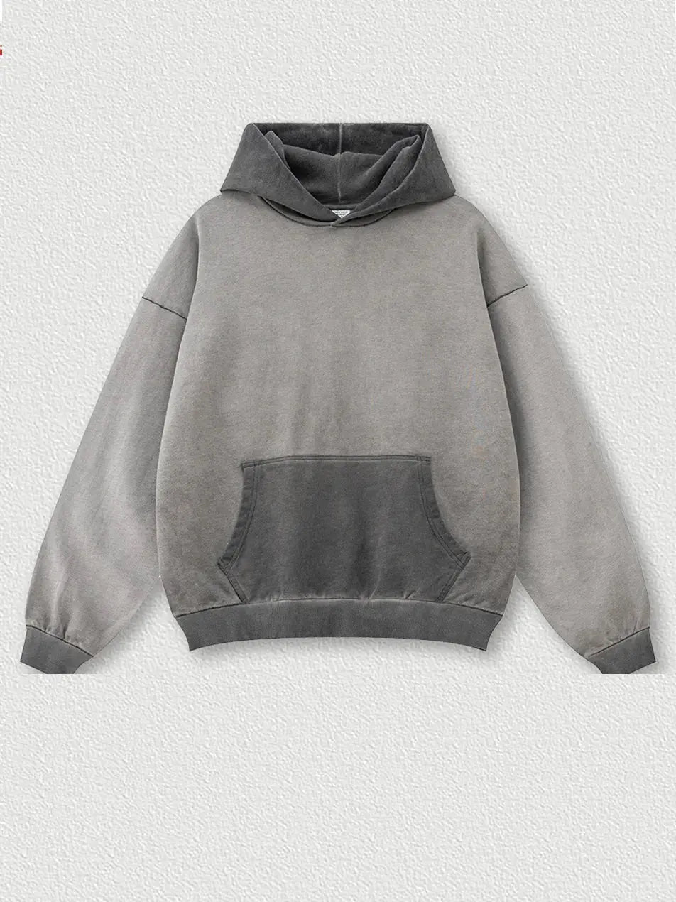 Contrast color hoodie sale