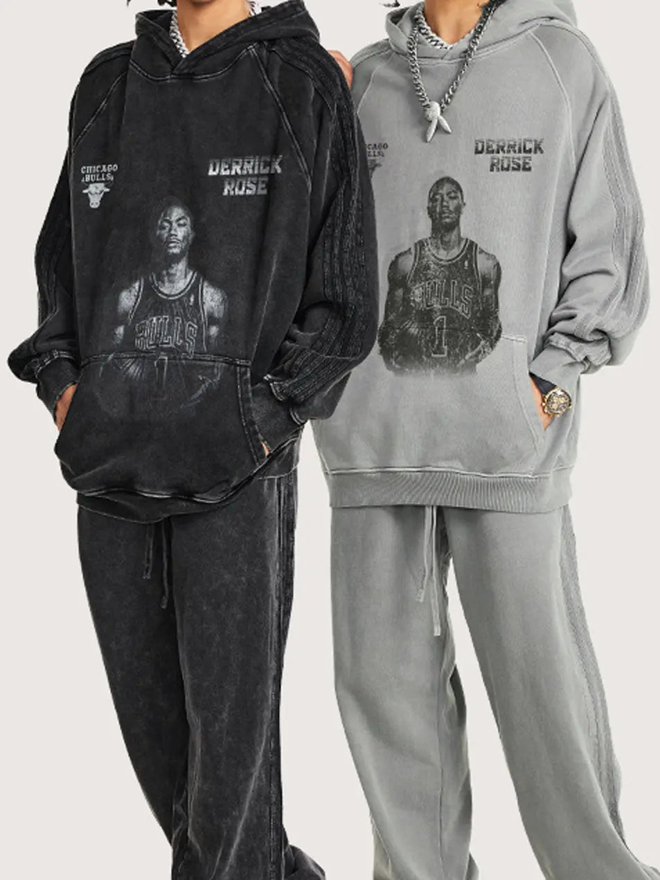 420g 100% Cotton Derrick Rose NBA Hoodie Emma Bridess