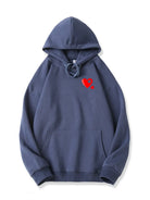 Love Puzzle Heart Print Cotton Hoodie for Valentine's Day Emma Bridess