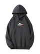 Paper Plane Heart Print Cotton Hoodie for Valentine's Day Emma Bridess