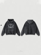 380g Vintage Wash Old Cotton NBA Jersey Printed Hoodie