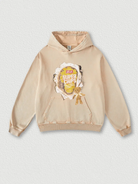 420g Super Chips Vintage Wash Old Printed Hoodie