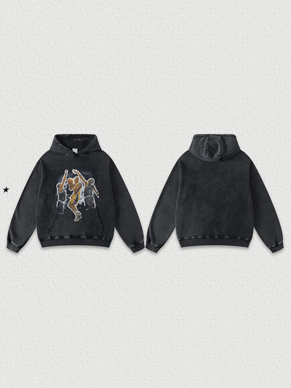 380g Kobe NBA Basketball Printed Cotton Hoodie