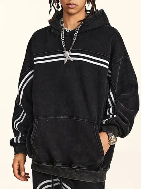 332g Webbing Contrast Color Cotton Hoodie Emma Bridess