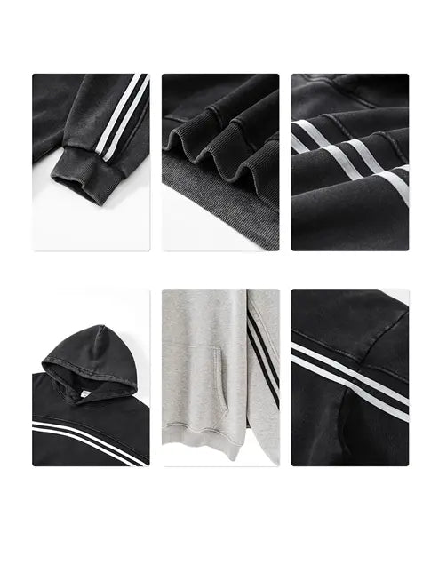 332g Webbing Contrast Color Cotton Hoodie Emma Bridess