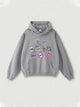 380g Badge Printed Wash Old Cotton Hoodie Emma Bridess