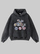 380g Badge Printed Wash Old Cotton Hoodie Emma Bridess