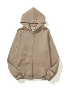 Essential Zipper Coton Fleecing Hoodie