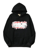 Hip-pop Teeth Cotton Hoodie for Men Emma Bridess