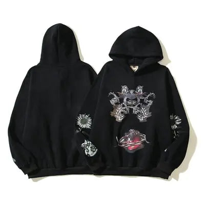 Kanye Bound Heart Cotton Hoodie Emma Bridess