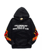 Kanye Flame Print Hoodie for Men