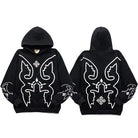RH Abstract Line Print Hoodie Emma Bridess