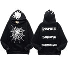 Spiderweb Print Vintage Hoodie Emma Bridess