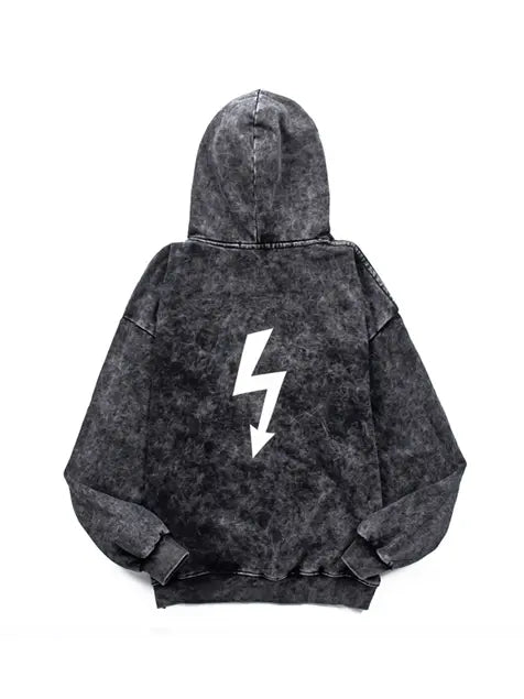 Manson Flash Print Wash Old Hoodie Emma Bridess