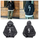 Manson Flash Print Wash Old Hoodie Emma Bridess