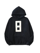8 Number Printed Cotton Hoodie Emma Bridess